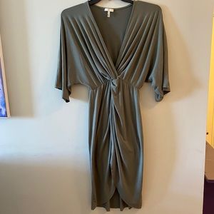 Joie Sorina Twist-Front High-Low Dress, Size M